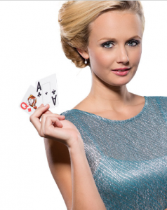 Blackjack gratis geld vrouw met kaarten